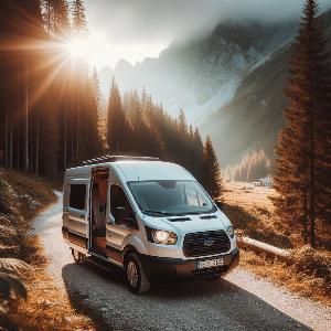 Ford Transit camper van, van life in the mountains (7)